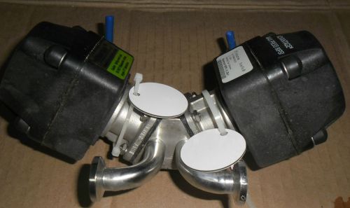 ITT Pure-Flo Stainless Steel Valve C/W 2 Advantage Actuators