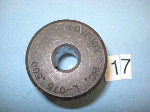 Lovejoy l-075 .500  steel shaft coupling half  1 3/4&#034; os 1/2 bore #2 for sale