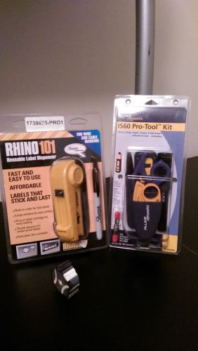 Fluke Networks IS60 Pro Tool Kit Plus Dymo Rhino 101 Label Dispenser