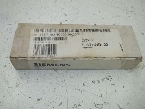 Siemens 6es7 193-4cc20-0aa0 terminal module *new in a box* for sale