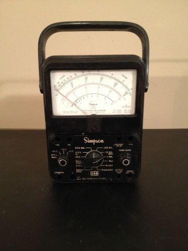 Simpson 260-7 Analog VOM Meter - Volt-Ohm-Milliammeter