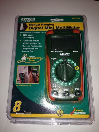 EXTECH MN15A, Digital Multimeter, 600V, 20 MOhms