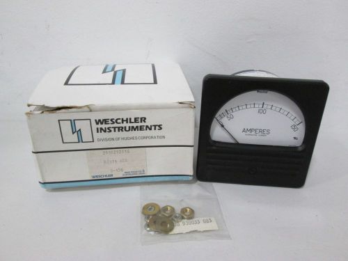 NEW WESCHLER/NES INSTRUMENTS 291B292A16 0-150 A-C AMPERES PANEL METER D292500