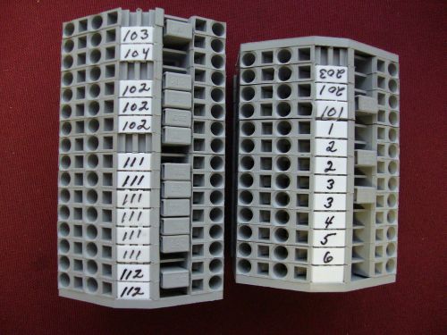 Wago 280 iec-60947-7-1 800v terminal blocks - lot of 29 for sale