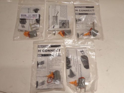 5 FEMALE DEUTSCH CONNECTOR KIT NEW D3S 3 SOCKET KIT