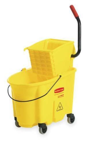 RUBBERMAID FG7580-88 Mop Bucket and Wringer,Side Press,35 Qt