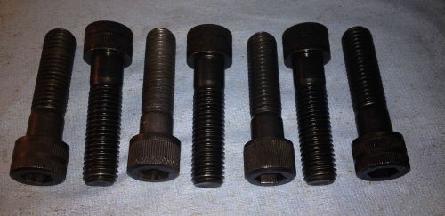 5/8&#034;x2 1/2&#034; Socket Head Cap Screw Bolt, Allen,11 TPI, Black oxide steel, QTY 7