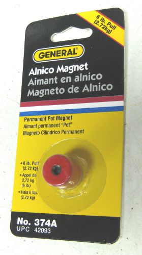 New general alnico permanent pot 6 lbs. 2.72kg pull magnet #374a nib for sale