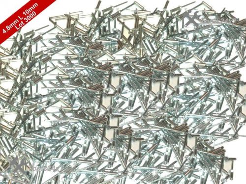 New 3000 pcs standard open dome aluminum blind pop rivets 4.8mm dia x 10mm for sale