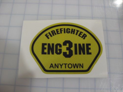 FIREFIGHTER HELMET DECALS FIRE HELMET Fronts - Front Decal - Custom