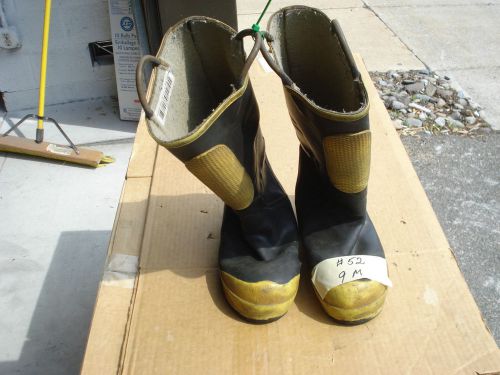 Ranger Firefighter Turn Out Gear Bunker Boots Steel Toe 9 M