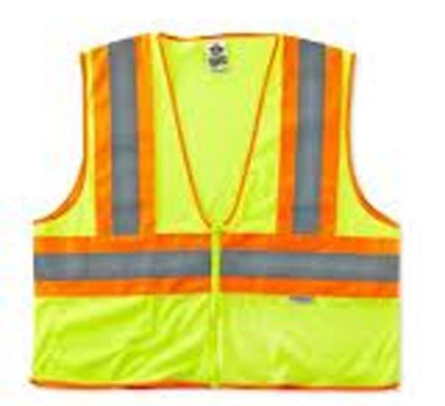 ERGODYNE GLOWEAR 8230Z  HI-VIS REFLECTIVE SAFETY VEST  Size 4XL - 5XL *FREE SHIP