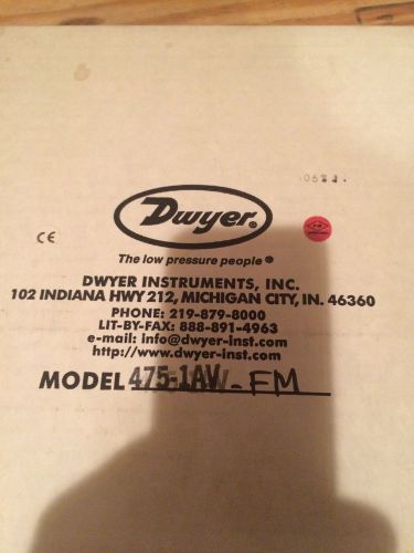 Dwyer Digital Manometer Mark III