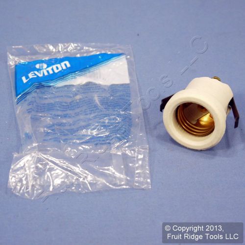 Leviton snap-in medium porcelain lampholder front mount light socket 8880 bagged for sale