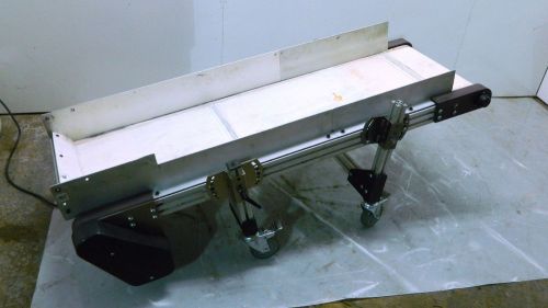 Hfa incline conveyor belt 57&#034; long x 15&#034; wide aluminum frame 120v speed control for sale