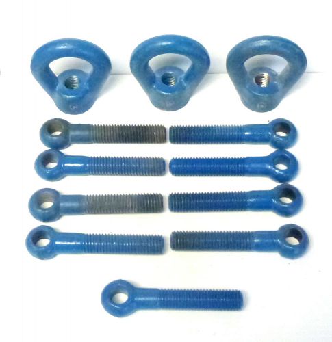 Lot of 3 eye loop with replacement eye bolts 1-1/4&#034;-opening 2-1/2&#034;-outside width for sale