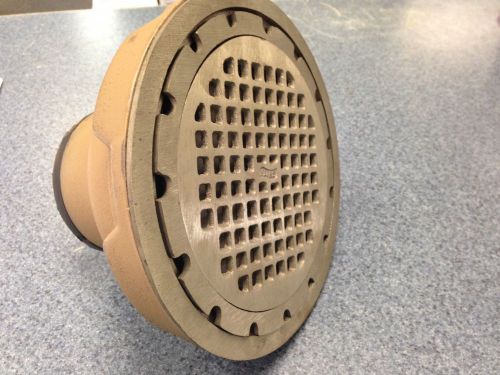 8 1/2&#034; Nickel Floor Drain W/ Bronze Grate (2210LXH-03-NB)