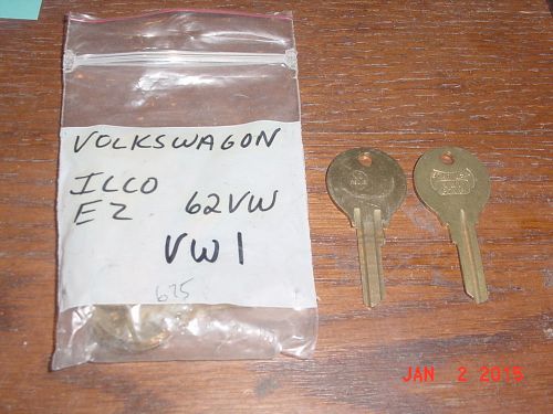 1 KEY BLANK Vintage Star VW1 652VW H62VB 1952-59 Beetle 1956-67 Ghia Volkswagen