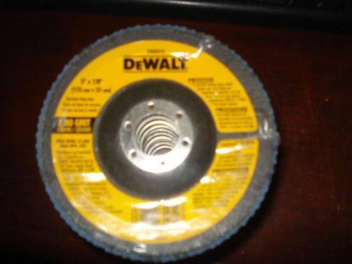 DEWALT Arbor Mount Flap Discs 5&#034; 80 Grit Medium Type 29 DW8318 QTY 10 |LK1|