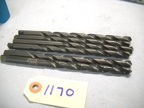 6 NEW BESLY TAPER LENGTH DRILLS 3/8&#034; HSS USA 1170