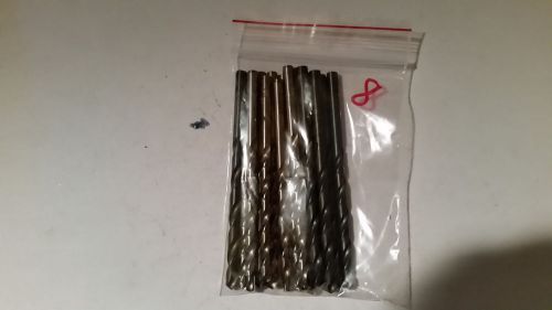 #8 HSS 4&#034; Long Drill Bits