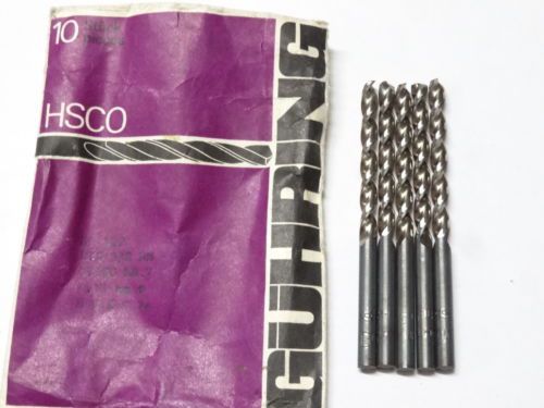 5 GUHRING #622-5.110 #7 Jobber Length HSCo Parabolic 130°SP Twist Drills Bright