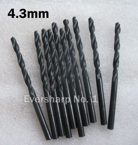 Lot New 10 pcs Straight Shank HSS Twist drills Bits 4.3 mm Rolled Drill tools