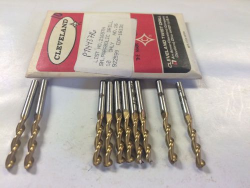 Cleveland 16131  2165tn  no.16 (.1770) screw machine, parabolic drills lot of 10 for sale