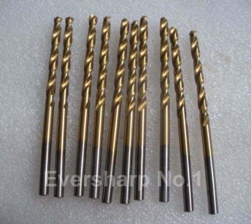 Lot New 10 pcs Straight Shank HSS(M2) Coating TiN Twist drills Bits Dia 3.5 mm