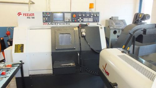 2012 FEELER MODEL FTC-100 CNC LATHE w/FANUC 0iTD, HYD. COLLET CHK, ETC. LOW HRS!