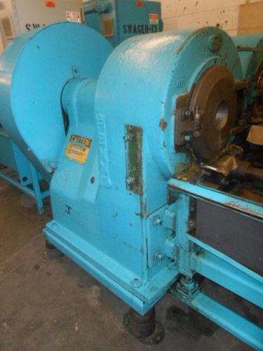 Fenn #4 1/2 f rotary swaging / swager machine w/ hydraulic feed 2 1/4? capacity for sale