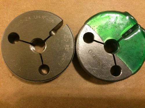 3/8-24 UNJF-3A THREAD RING GAGES GO NO GO TOOLING SET