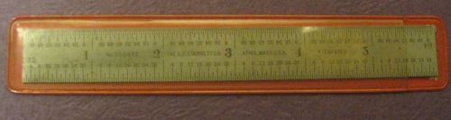 Starrett 6 inch rule no. c604re with sleeve for sale