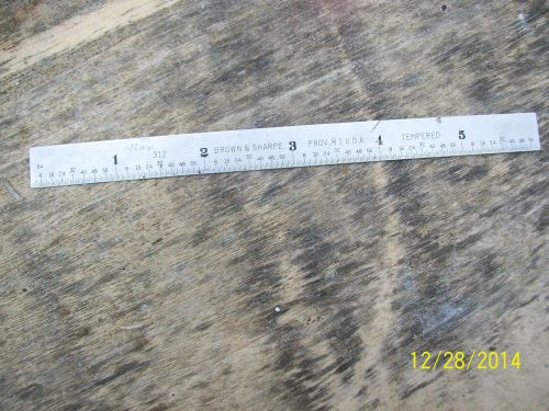 GENERAL 312 6&#034; MACHINIST RULE RULER 64th 32nd 16th