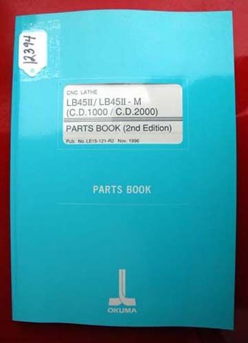 Okuma LB45 II/LB45 II-M (C.D.1000/C.D.2000) Parts Book: LE15-121-R2 (Inv.12394)