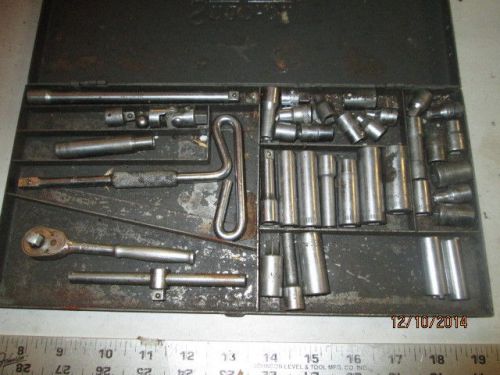 Machinist tools lathe mill vintage antique snap on tools socket ratchet set for sale