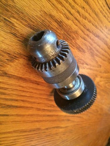 10 M/M EL Thd 3/8-24 Machinist Drill Chuck W/ Gear