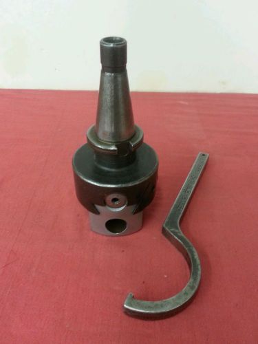 Criterion DBL 204 offset boring head- #40NMTB holder &amp; Erickson Q-change wrench.