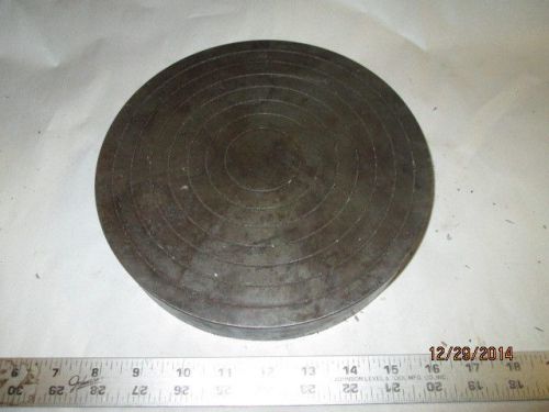 MACHINIST LATHE MILL Heavy 9&#034; in Diameter 1 1/2&#034; Hardened Steel Fixture Plate