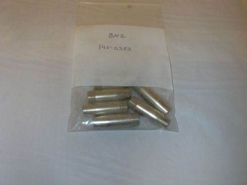 6 abicor binzel  nozzles front gas pipeliner 145.0352 mig guns   nos for sale