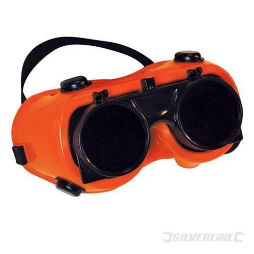 Silverline gas welders welding  plasma cutting clear lens goggles heavy duty for sale