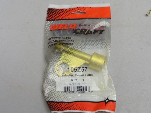 New weldcraft 105z57 tig welding power cable adapter brass for sale