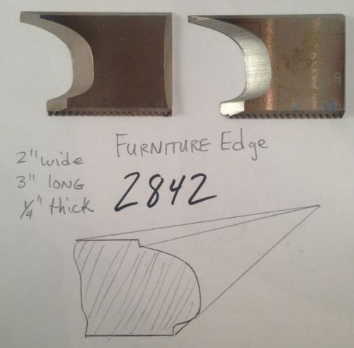 Lot 2842 Furniture Edge Shaper Cutter Lockedge Profile Steel Lock Edge Knives