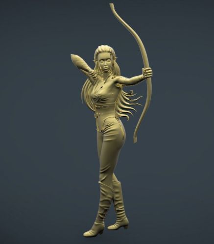 3d model elf stl cnc router 3 axis elf archer