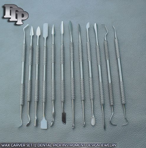 WAX CARVER SET 12 DENTAL PICK INSTRUMENT DESIGN JEWELRY