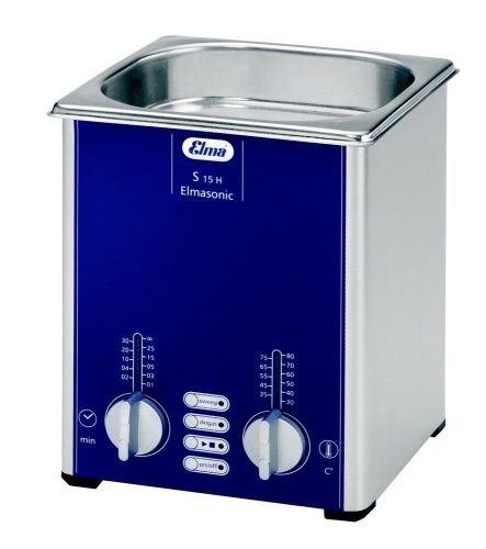 NEW Elma Sonic S15H 0.5 Gal Ultrasonic Cleaner, Digital+Timer+Heat+Degassing