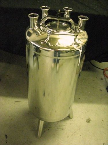 Tank, Stainless Steel T316 Pressure Vessel, 11 Gal