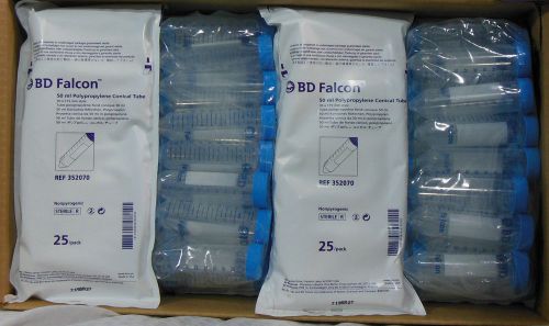 BD Falcon 352070 50mL High Clarity PP Centrifuge Tube, Conical Bottom, 500/ Case