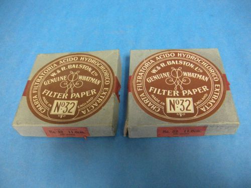 Whatman w&amp;r balston no. 32 filter paper 11cm 100+ circles new for sale