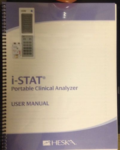 HESKA i-STAT 1 PORTABLE CLINICAL ANALYZER W/ ACCESSORIES BRAND NEW